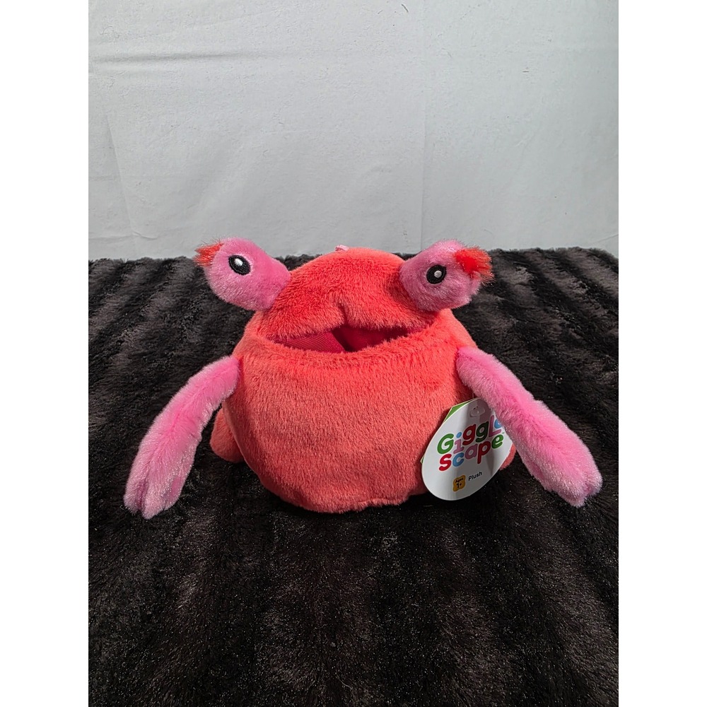 Gigglescape Crab Plush Stuffed Animal Toy Ages 1+ New with Tags